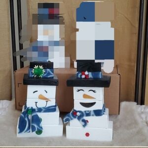 New, Snowpeople, Handmade